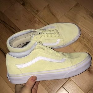 Pale Yellow old Skool Vans